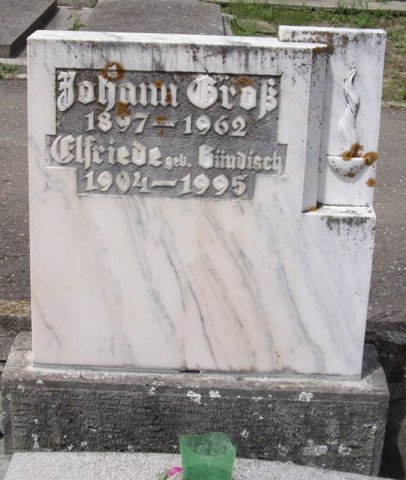 Gross Johann 1897-1962 Guendisch Elfriede 1904-1995 Grabstein